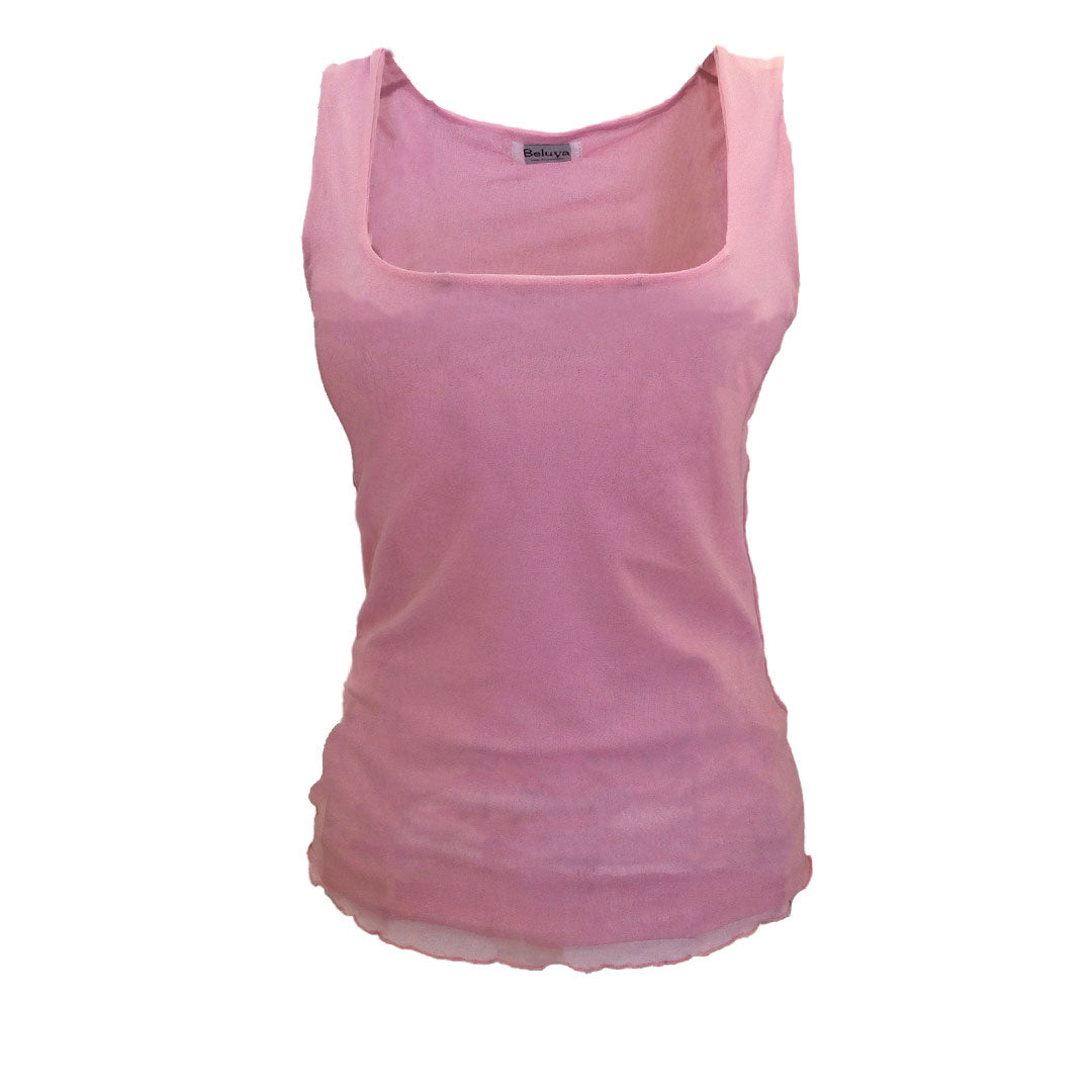 Suzan, Mesh Tank, Pink