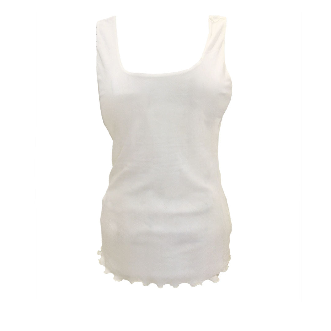 Ballerina, Mesh Tank Top, Ivory