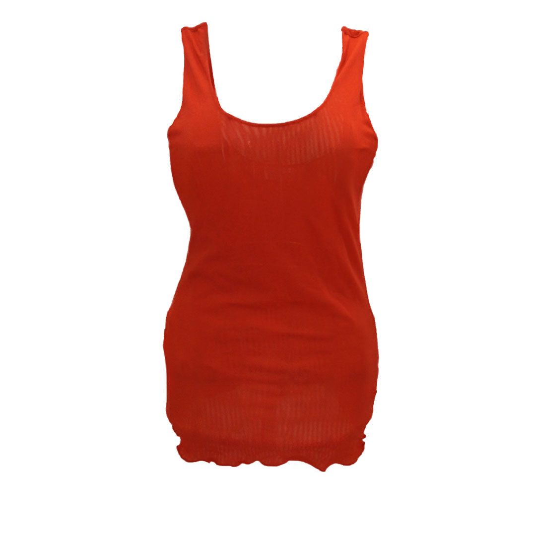 Ballerina, Mesh Tank Top, Red