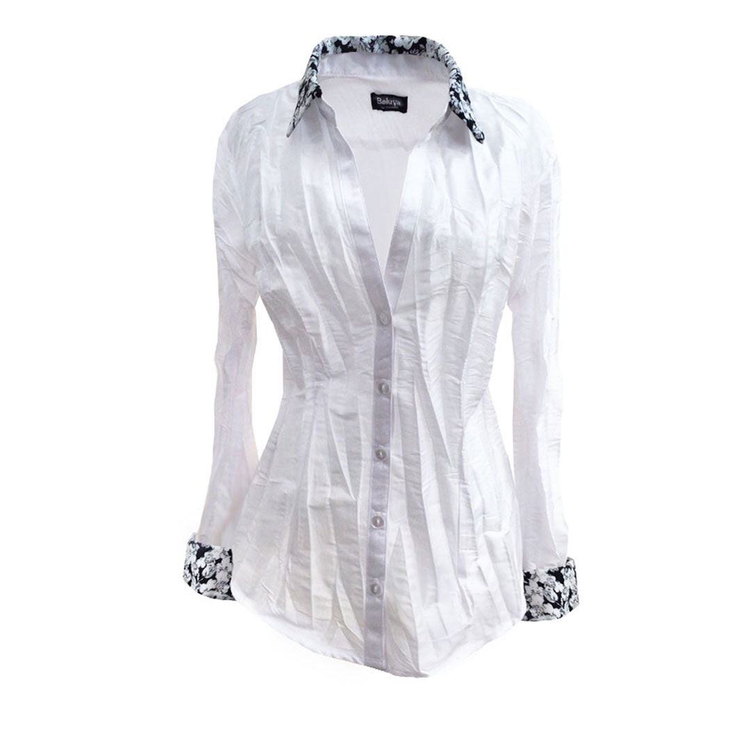 Belden Floral, White/Black