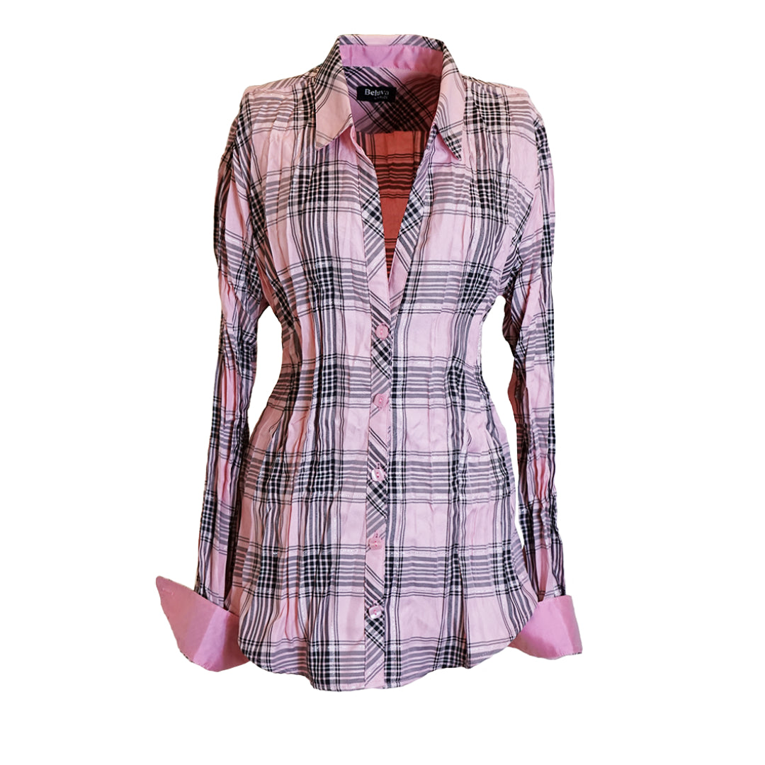 Solid pink flannel shirt online