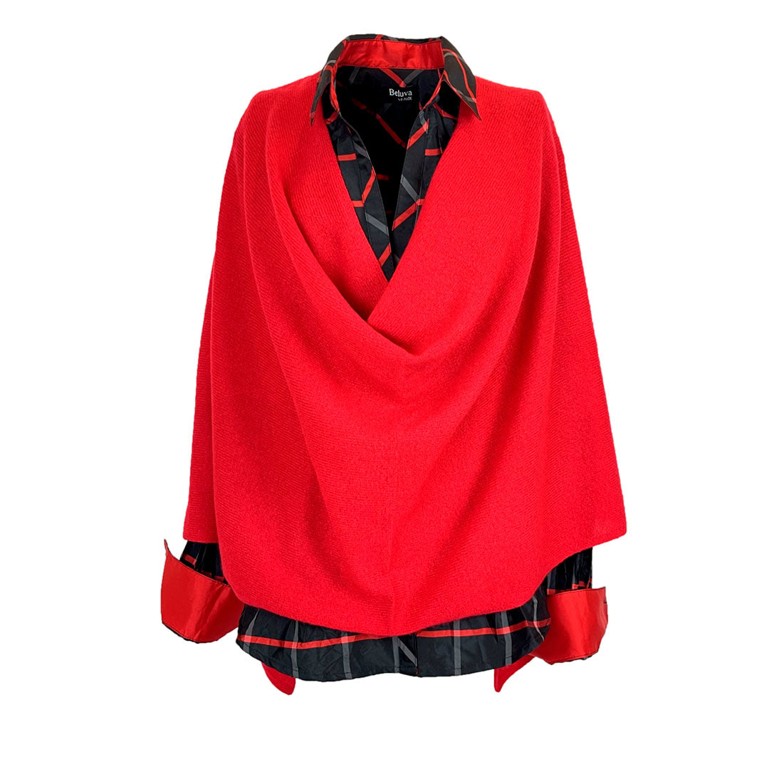 Cashmere Shawl True Red
