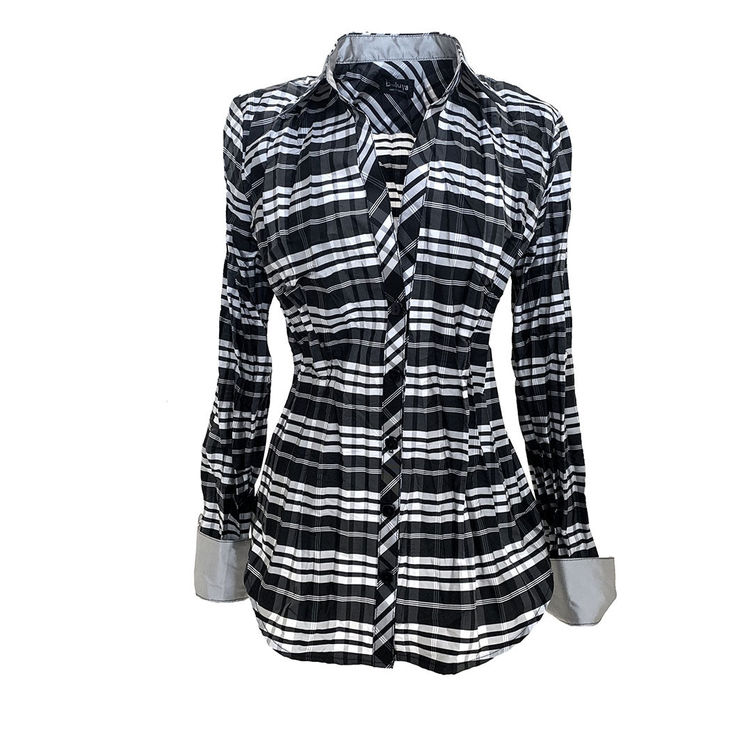 Webster Plaid, Black/White
