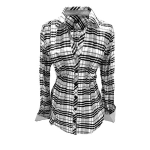 Webster Plaid, Black/White