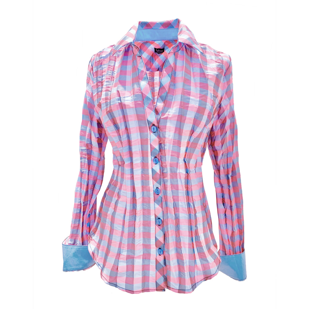 Webster Check, Pink/Sky