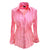 Classic cut blouse in color Blossom which can be described as  a floral soft spring pink. The buttons are of the same color.